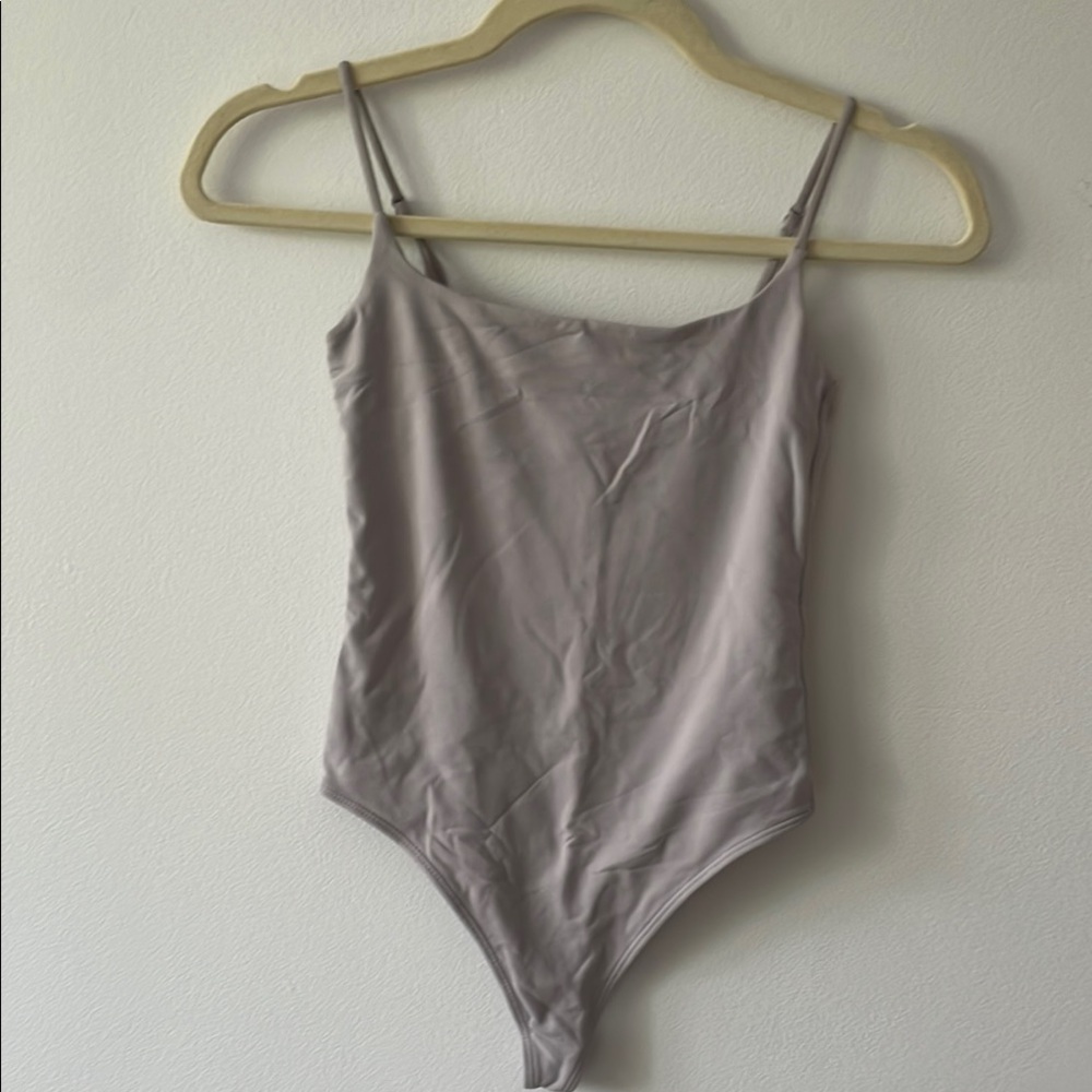 Grey Contour Cami Bodysuit